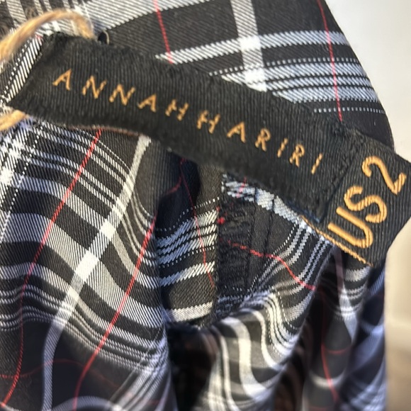 Annah Hariri Plaid Modest Maxi Dress Size 2 - Picture 2 of 7
